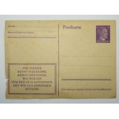 Cartolina postale, Propaganda del Terzo Reich. 